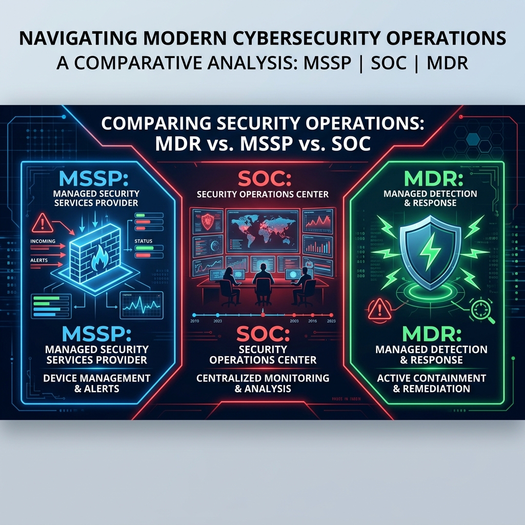 MDR vs MSSP vs SOC: Which Does Your Business Need? background