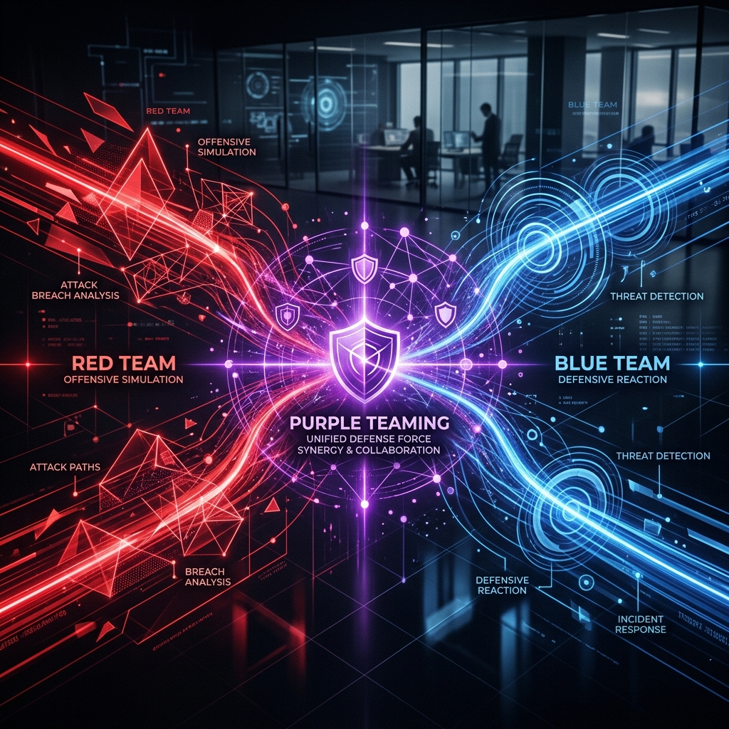 Purple Teaming in Cybersecurity: The Ultimate Guide for Security Leaders background